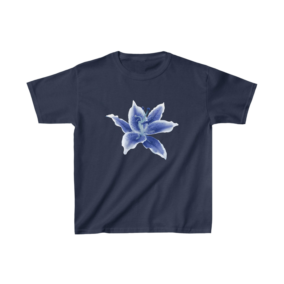 blue coquette graphic baby tee - trendy womens streetwear from Sadie's Lore