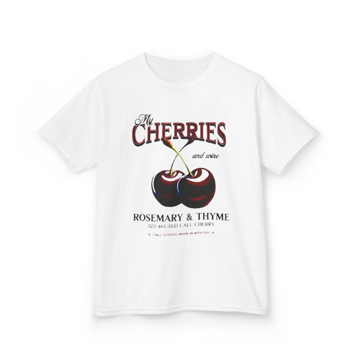 UK ''My Vintage Cherries'' Baby Tee