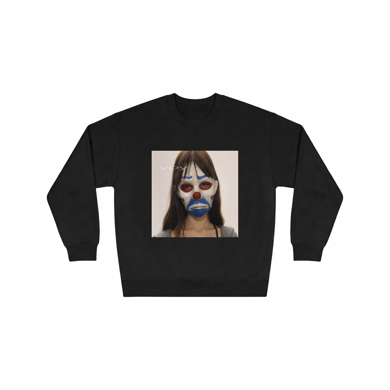 are you ready? Crewneck in Black, flat lay