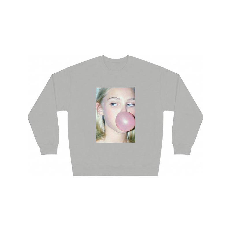 Bubel Crewneck in Sport Grey, flat lay