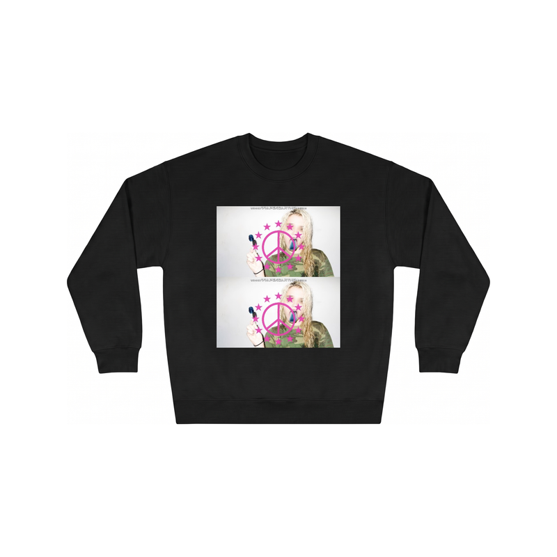 we gone be ok Crewneck in Black, flat lay