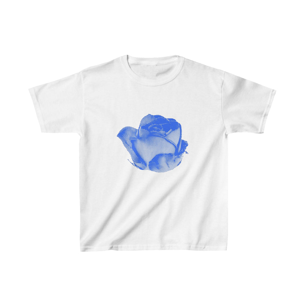blue coquette graphic baby tee - trendy womens streetwear from Sadie's Lore