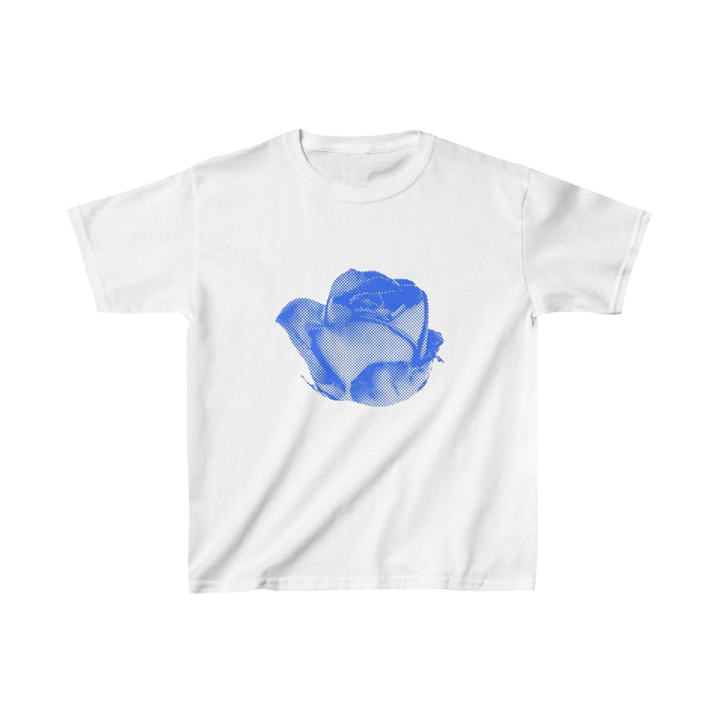 blue coquette graphic baby tee - trendy womens streetwear from Sadie's Lore
