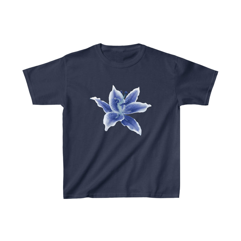 blue coquette graphic baby tee - trendy womens streetwear from Sadie's Lore