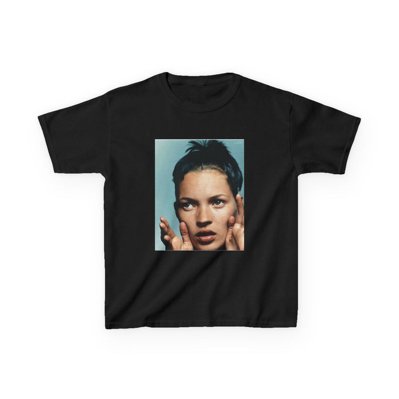 blue coquette graphic baby tee - alternate view - Sadie's Lore