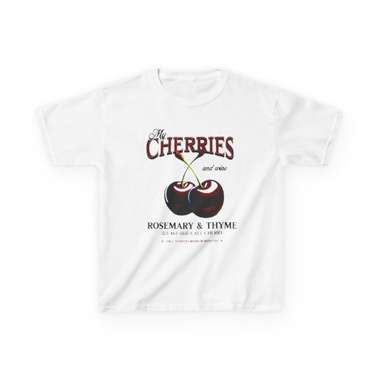 UK ''My Vintage Cherries'' Baby Tee