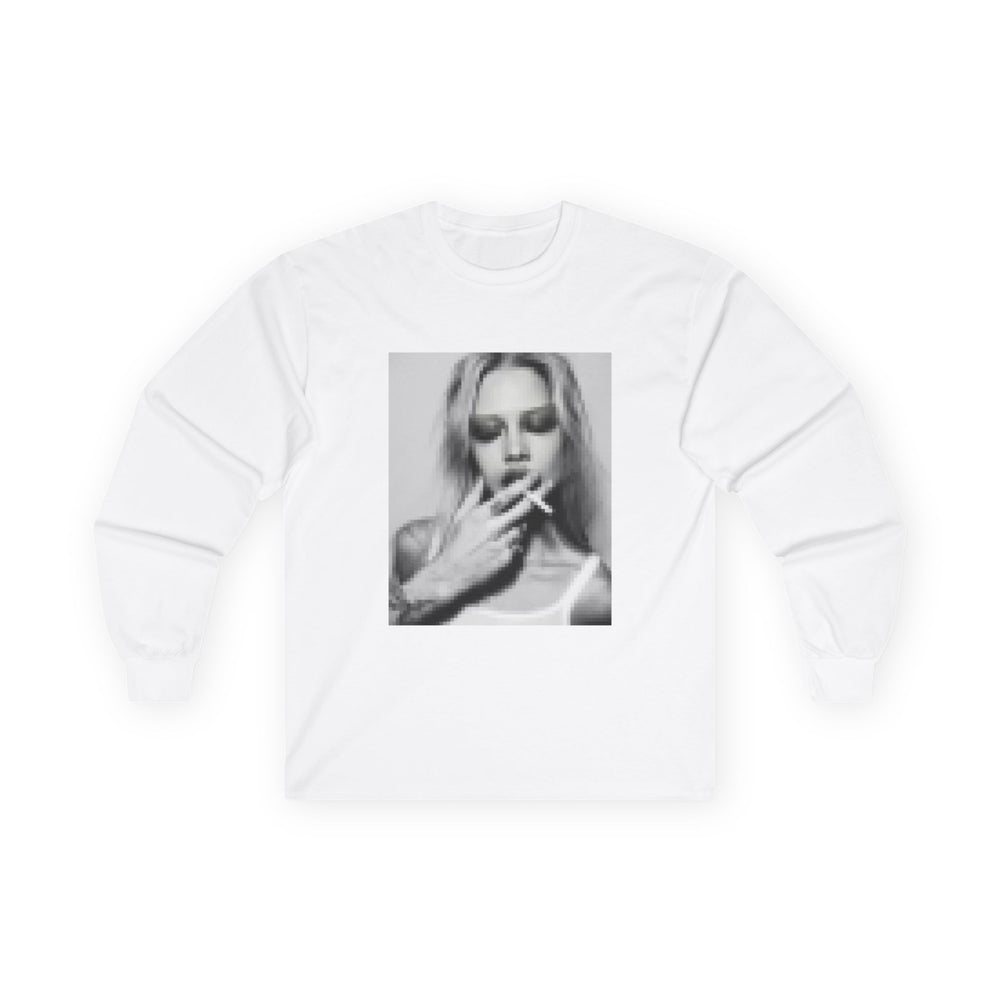 red streetwear graphic long sleeve shirt - trendy womens streetwear from Sadie's Lore