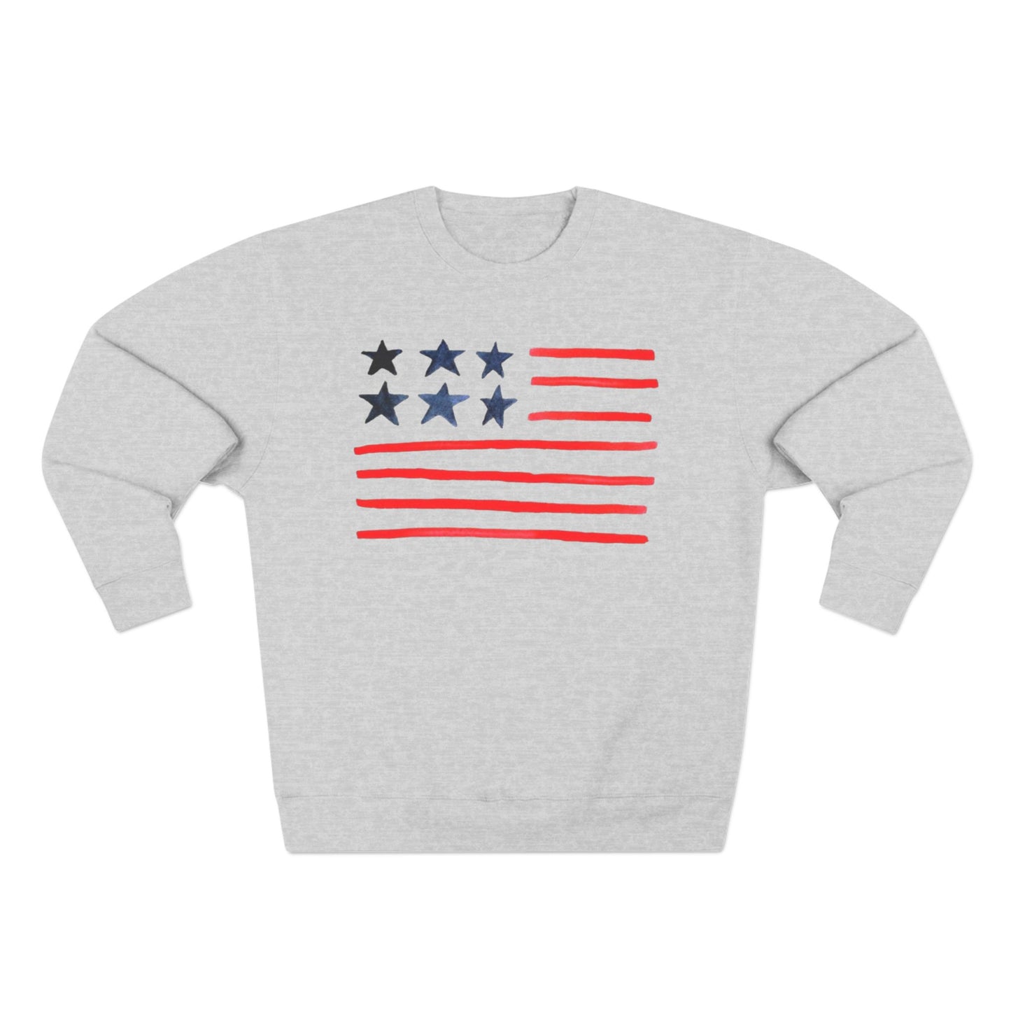 ''Stars & Stripes'' Fleece Crewneck