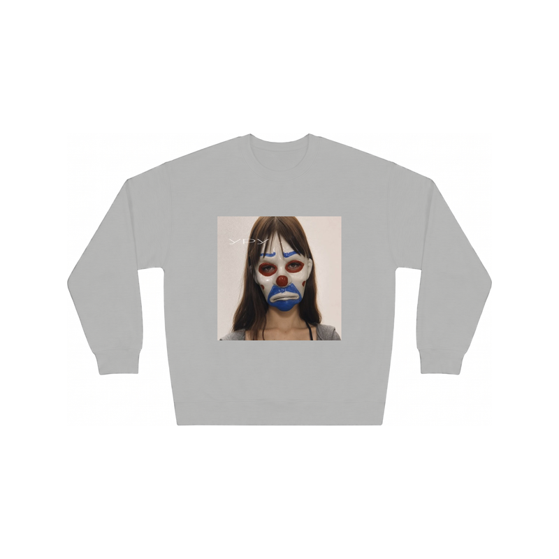 are you ready? Crewneck in Sport Grey, flat lay